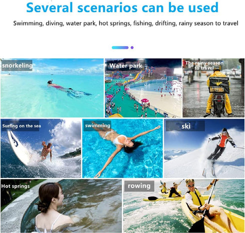 wameay Waterproof Phone Pouch, Universal Waterproof Phone case, Dry Bag Outdoor Beach Bag for iPhone 12 11 8 7 Pro Max SE XR/Samsung Galaxy s21 No...