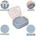 Narwey Travel Makeup Bag Large Cosmetic Bag Make up Case Organizer for Women (Greyish Blue)...
