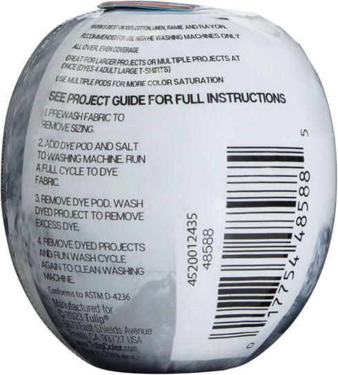 Tulip Fabric Dye Pod Blackout (Black), Permanent Dye for Clothes and Fabric...