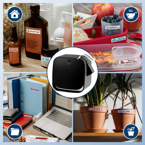 Phomemo M960 Label Maker with Tape,Mini Label Maker Printer,Bluetooth Label Makers,Smartphone Labeler, Easy to Use, for School Item Home Business ...