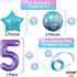 KatchOn Shiny Mermaid 5th Birthday Decorations - Pack of 9 | Mermaid Balloons, Banners, Party Decorations...