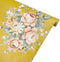 Yifely Vintage Peony Floral Shelving Paper Dark Yellow Peel & Stick Shelf Liner Dresser Drawer Sticker 17.7 Inch by 9.8 Feet...