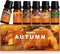 Autumn Fragrance Oil Set, Premium Fall Essential Oils for Diffuser and Candle Making - Pumpkin Spice, Cinnamon, Spiced Cider, Snickerdoodle, Autum...
