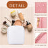 Remerry 6 Pcs Nylon Cosmetic Bag Travel Make up Pouch Toiletry Bag with Zipper Preppy Makeup Bag Waterproof Makeup Organizer Bag Set for Women Gir...
