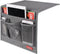 Bedside Storage Organizer, Table Cabinet Bedside Organizer Caddy for Remotes Phone Glasses (Classic 4 Pockets-Grey)...