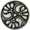 Bezelry 12 Pieces Flower Swirl Antique Silver Metal Shank Buttons 18mm (11/16 inch)...