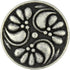 Bezelry 12 Pieces Flower Swirl Antique Silver Metal Shank Buttons 18mm (11/16 inch)...