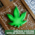 Marijuana Leaf Plant Cookie Cutter Stainless Steel 4" Smoke Pot Joint Leaf Bud Cake Mold for DIY Pastry Bakeware Brownie Biscuit Clay Mould Decora...
