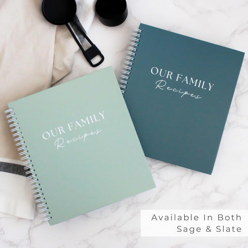 Recipe Book To Write In Your Own Recipes with 6 Custom Dividers - Blank Spiral DIY Personalized Family Cookbook Journal, Fits 118 Empty Recipe Tem...