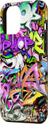 iPhone 12 Pro Max Graffiti Street Art, Colorful Urban hip hop Case...
