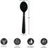 Party Essentials Individually Wrapped Black Plastic Utensil Sets/Heavy Duty Flatware Packs, Soup Spoon, 100 Sets...