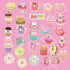 Donut Luggage Stickers(60pcs),Laptop,Skateboard,Notebooks,PVC Waterproof Stickers for Kids,Adults,Cars,Motorcycles,Bicycles...