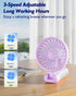 Mini Portable Fan, Personal Handheld Fan Foldable 4000mAh Battery Operated USB Rechargeable Small Desk Fan Quiet Powerful 3 Speed Makeup Lash Fan ...