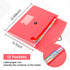 13 Pocket Expanding File Folder Accordian File Organizer, A4 Letter Size Paper Document Receipt Holder for School Office Supplies, Pink...