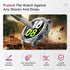 Miimall Waterproof Case for Samsung Galaxy Watch 4 & 5 40mm Protective Bumper Case with Tempered Glass Screen Protector, No Fog Hard PC Cover for ...