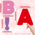 150 PCS Large 7" Font Valentines Bulletin Board Letters and Punctuation Cutouts Set, Valentine's Day Pink Red Letters Bulletin Board Decoration fo...