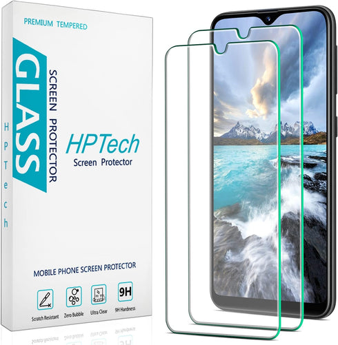 HPTech (2 Pack) Screen Protector For Samsung Galaxy A10e/Galaxy A10E Tempered Glass, 9H Hardness, Anti Scratch, Bubble Free...