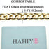 HAHIYO Purse Chain Strap 23.6 inches SPOT-ON Gold Shoulder Cross Body Sling Purse Handbag Clutch Replacement Comfortable Flat 0.4' Wide Enough 2.4...