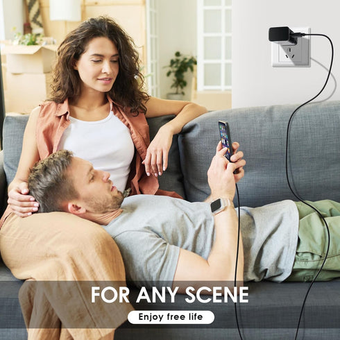 Adaptive Fast Charging USB Wall Charger Adapter for Samsung Galaxy S25 Ultra/S25/S25+/S25/s24/s23S8 S9 / Edge/Plus/Active, Note 5 8, 9, Note 10, Q...