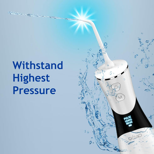 Replacement Tips for OILSAO 350ML Cordless Water Flosser AOW09, 4 X Standard Jet tip,1 X Tongue Scraping,1 X Periodontal Pocket Nozzle,1 X Orthodo...