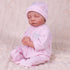 Aori Reborn Baby Dolls Clothes 20 inch Pink Outfit Accessories for 17-20 Inch Reborn Doll Newborn Girl...