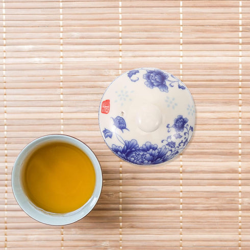 Alipis Chinese Tea Mug Lid Replacement Ceramic Blue and White Teapot Lid Tea Kettle Teapot Top Cover for Hotel Restaurant Kitchen Teaware...