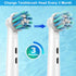 FIRIK Toothbrush Heads Replacement Compatible with Oral B: 8 Pack Professional Brush Head Refills for Braun Pro 1000/3000/5000/7000/8000/9000, Flo...
