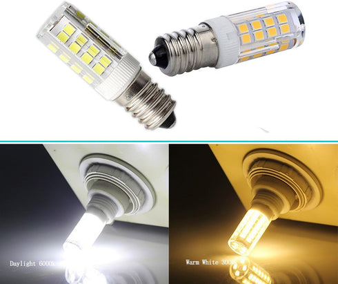 E14 LED Light Bulb Daylight White 6000K 120V,E14 European Base for Cooker Hood Bulbs,Range Hood Light Bulbs,Refrigerator Bulb,Turkish Moroccan Bul...