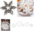 Mziart Christmas Snowflake Cookie Cutter Set of 5, Metal DIY Cookie Mold Biscuit Shapes Molds for Home Baking Holiday Gifts Party Supplies/Favors...