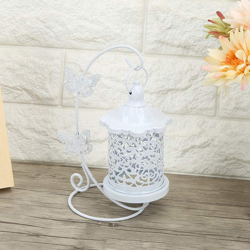 Yosoo Bird Cage Shape Candlestick, European Household Candlesticks Hollow Candle Holder Hanging Decoration, Home Bedroom Decor, 9.4x5.7in...