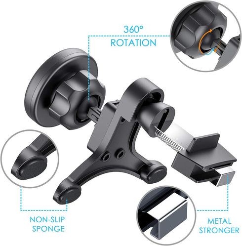WixGear Car Mount, Universal Air Vent Magnetic Car Mount Holder, with Fast Swift-Snap Technology for All Smartphones...