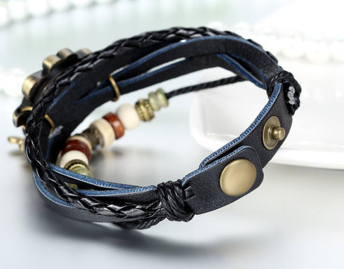 JewelryWe Women Quartz Bracelet Watch Fashion Weave Wrap Around Leather Wrist Watch Classic Bracelet Watch for Valentine’s Day...