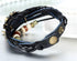 JewelryWe Women Quartz Bracelet Watch Fashion Weave Wrap Around Leather Wrist Watch Classic Bracelet Watch for Valentine’s Day...