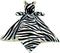 Baby Zebra Soft Stuffed Animal Security Blanket, Plush Zebra Character Lovey Blanket, Baby Shower/Nursery Gift, Cuddly Newborn, Infant, Toddler Sn...