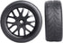 4PCS 1/10 RC On-Road Tires & Wheels 12mm Hex Preglued for Tamiya HSP HPI RC Racing Car...