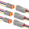 HYAT 14 AWG 4 Pin DT Connector Waterproof Automotive Electrical Connector, Male and Female Way Auto Electrical Wire Connectors Harness for Car Tru...