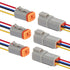 HYAT 14 AWG 4 Pin DT Connector Waterproof Automotive Electrical Connector, Male and Female Way Auto Electrical Wire Connectors Harness for Car Tru...