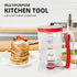 Batter separator Cupcakes Pancakes Cookie Cake Waffles Batter Dispenser cookie separator batter Cream Speratator Cup Measuring Baking Tools (red)...