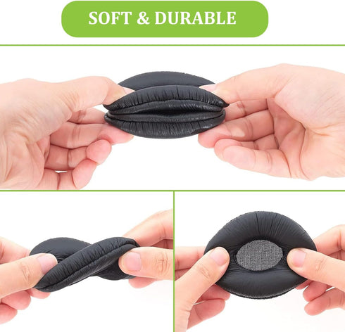 Ear Pads for Plantronics Headset, Replacement 50mm Ear Cushions Fits for Plantronics HW251N HW261N HW510 HW520 Blackwire C320 3210 3220 3320 Jabra...