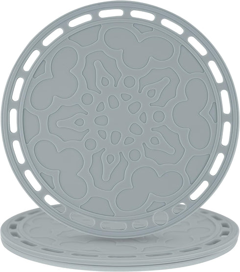 Smithcraft Silicone Trivet Mat for Pots and Pans Big Round Silicone Pot Holder Hot Pads Trivets for Hot Dishes and Pots, Hot Mats for Countertop T...