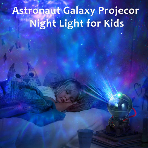 Astronaut Galaxy Projector,Star Projector Light, Kids Night Light, Nebula Star Ceiling Night Light with Remote Control for Bedroom Best Gifts for ...
