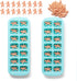 JUXINDA My Water Broke Baby Shower Game - 36 1.2 Inch Tiny Plastic Babies, 2 Ice Cube Trays for Baby Shower Ice Cube Games (Latin)...
