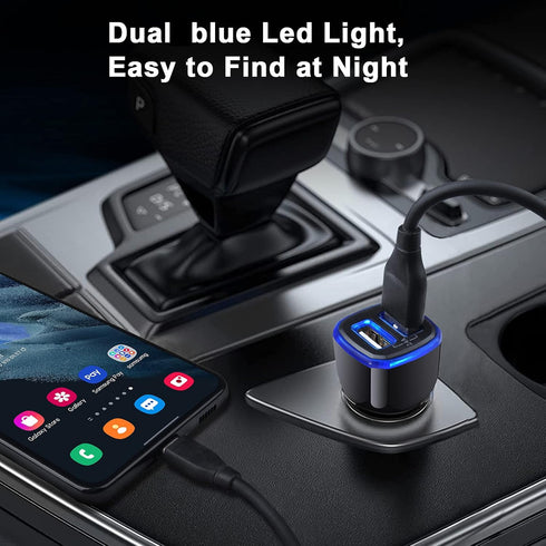 USB Car Charger,5Pack 2.4A Dual Port USB Cigarette Lighter Car Phone Charger Plug Car Adapter for iPhone 15 14 13 12 SE 11 Pro Max, Samsung Galaxy...