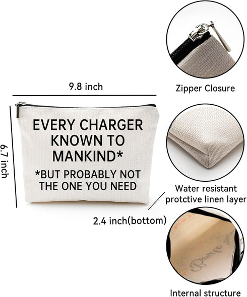 Travel Cable Organizer Pouch Electronic Accessories Carry Case Portable Waterproof Storage Bag, Gift for Gadget Lovers or Frequent Flyers, Christm...