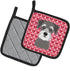 Caroline's Treasures BB5276PTHD Schnauzer Pair of Pot Holders Kitchen Heat Resistant Pot Holders Sets Oven Hot Pads for Cooking Baking BBQ, 7 1/2 ...