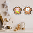 Decorative Cork Bulletin Board for Walls Memo Bulletin Pin Board Dog Paw Shape Bulletin Cork Board for Office Home Kitchen (2 Pieces)...