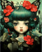Exquisite Dolls and Butterflies DIY Paint by Numbers for Adults Beginners Unique Style Flower Painting by Number on Canvas with Brushes and Acryli...