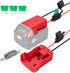 Power Wheel Adapter for Milwaukee M18 18V Battery with Fuse & Wire terminals?Work with for Milwaukee M18 48-11-1860, 48-11-1850 Li-ion Battery, Po...