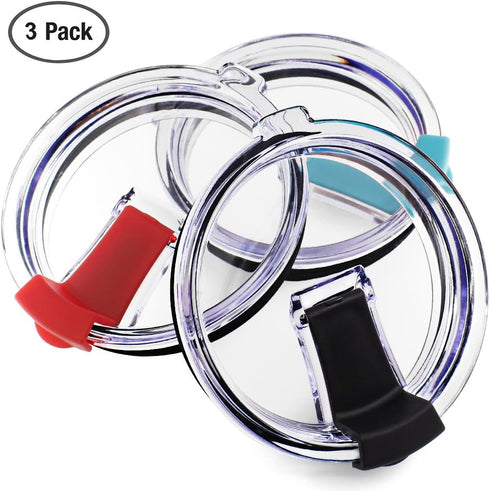 20 oz Tumbler Lids, Fits for YETI Rambler, Ozark Trail, Old Style Rtic(Launched before 2016) and More, SENHAI 3 Pack Spill-proof Splash Resistant ...