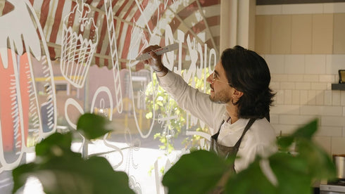 edding 4090 chalk marker - multi-coloured (basic) - 5 chalk pens - chisel nib 4-15 mm - wet wipe pen for chalkboards, windows, glass, mirrors - li...